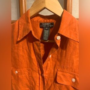 Lauren Ralph Lauren linen button up shirt